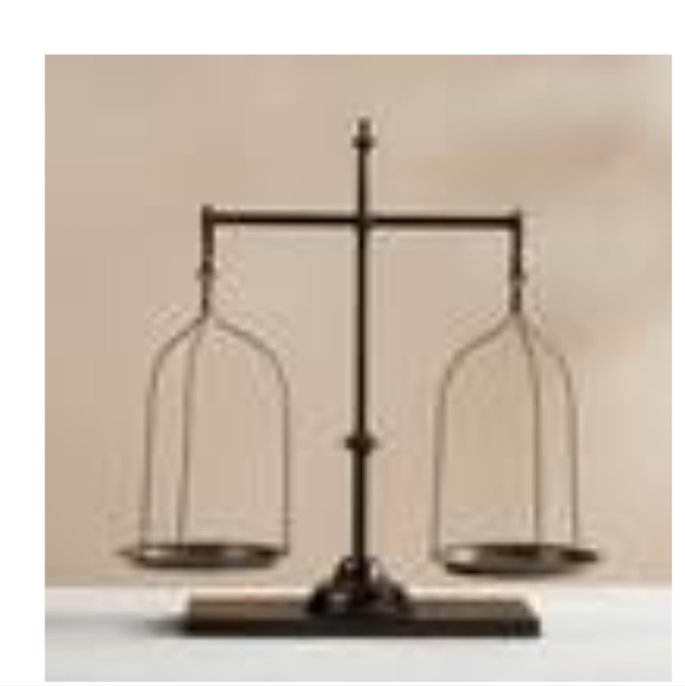 24" Tall Rustic Scale Decor